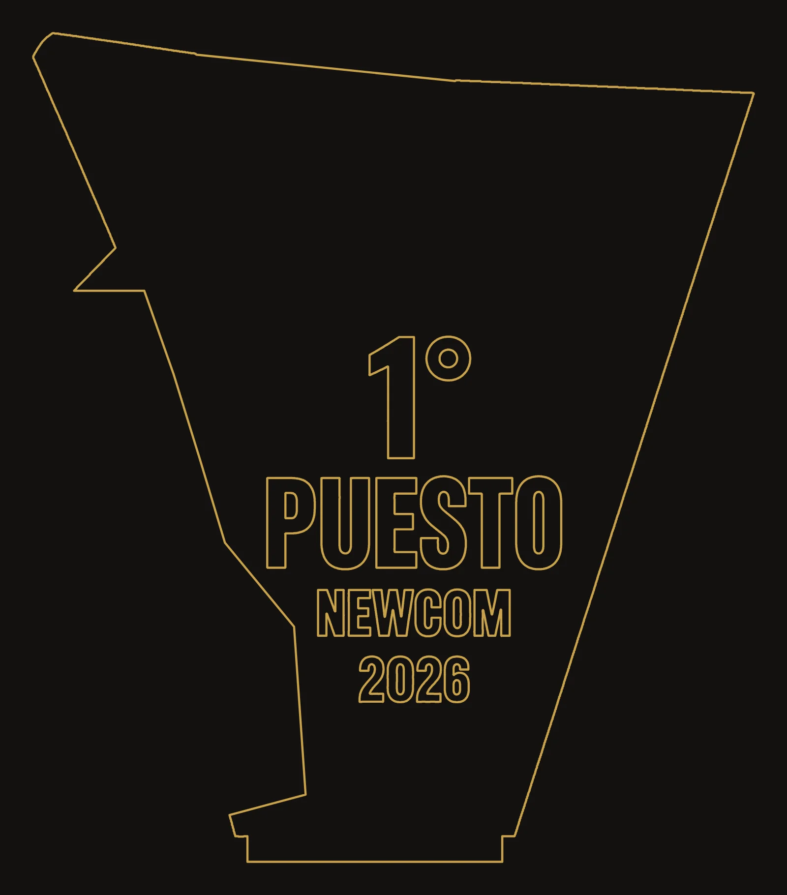 Plano DXF · placa dorada 1° puesto