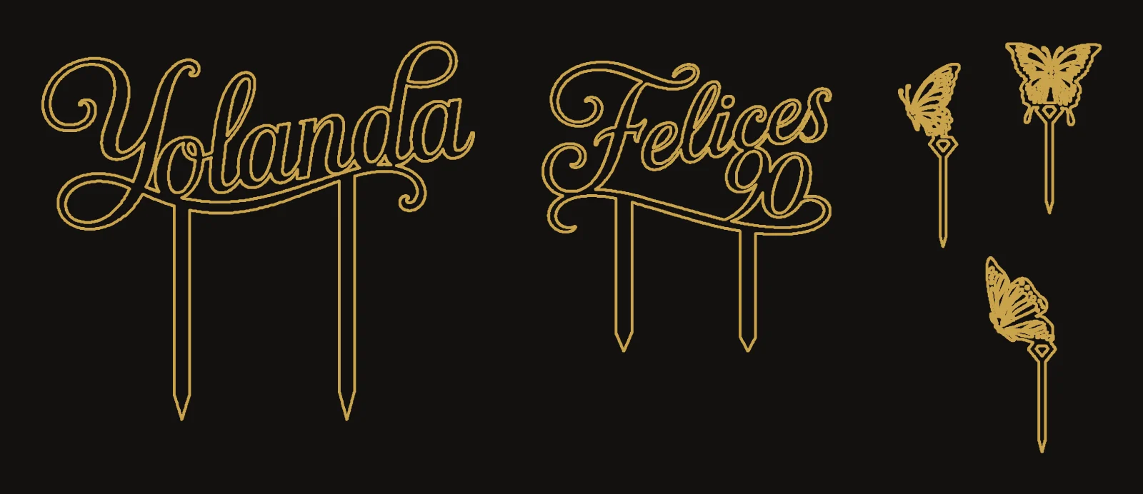 Plano DXF · Yolanda, feliz 90