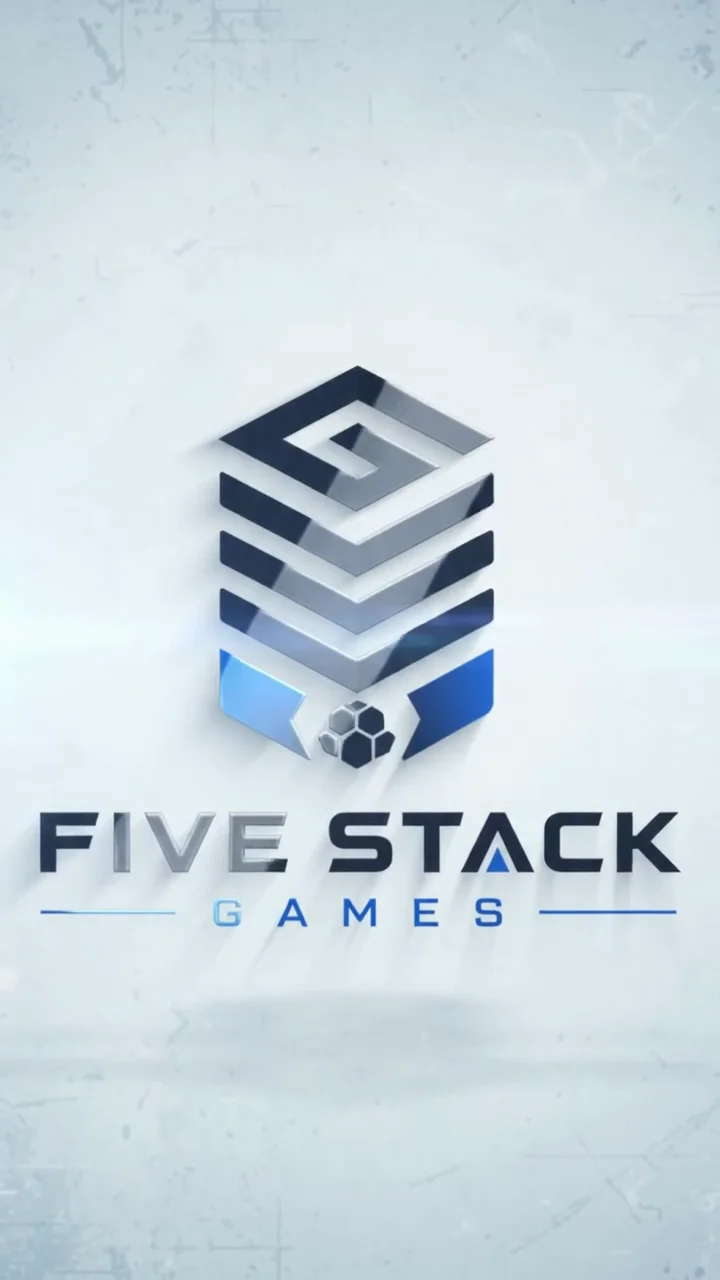 Cierre del video de intro de Five Stack Games