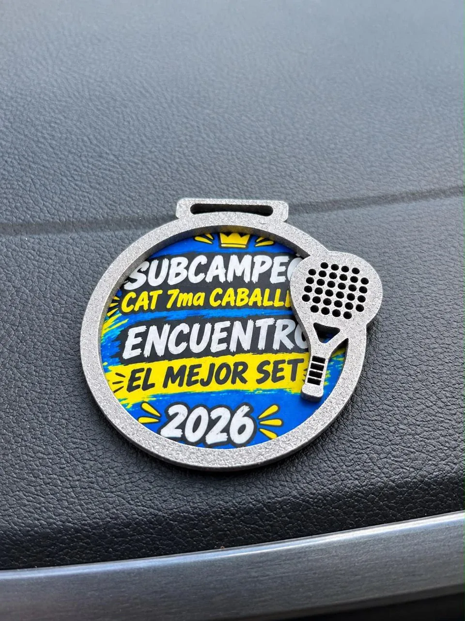 Medalla de pádel subcampeón